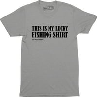 Ovo je moj sretni ribolov ne peru ribolov mušku majicu