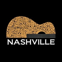 Nashville gitara - Muška reč umetnička dukserica sa kapuljačom