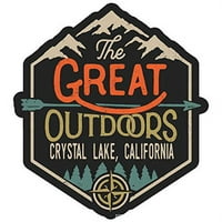 Kristalno jezero Kalifornija Veliki na otvorenom dizajniraju naljepnicu vinilne naljepnice