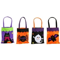 Tureclos Halloween Candy Bag Prop držači za zabavu Potrošni materijal Reads DIY mali pokloni Pakiranje vrećica za pakiranje FESTIVAL ADNORMENT ORANGE BAT