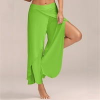Koaiezne u boji čvrste ženske splitske hlače Visoko slobodno vrijeme Yoga hlače Djevojke Veličina Yoga Hlače Joga Boosters