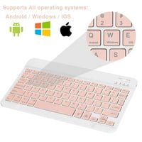 U lagana tastatura i miš sa pozadinom RGB svjetla, višestruko tanka punjiva tastatura Bluetooth 5. i 2,4 GHz stabilna priključna tastatura za ASUS ROG telefon 6d