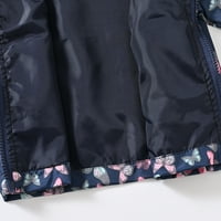 Baby Clate Winter Unise Boys Girls Jackets Zip Up Up Floral s dugim rukavima Kids Hoodie Jackets Coats