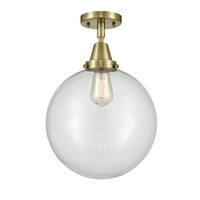 Inovacije Lighting Caden Beacon - Light 12 Flush Mount Antique Mesing mat bijeli