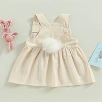 Uskršnja debljina novorođenčad Dječja haljina slatka cvjetna zeca zeca zec a-line haljina haljina za djevojke