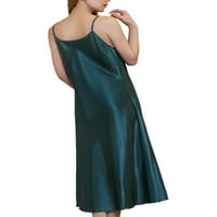 Dame Nighthowns V izrez Sleep Haljina noćne haljine NoćiNizborna odjeća Noćna odjeća Pajama tamnozeleni XL