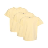 Udobnost Boje Mladinska majica za prodaju, 3-pakovanje, puter, m