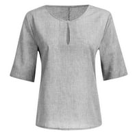 Caveitl majica za žene, ženske ljetne majice s kratkim rukavima s kratkim rukavima, XXXL, XXXL