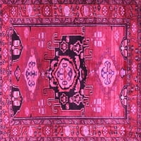 Ahgly Company Zatvoreni pravokutnik perzijske ružičaste tradicionalne prostirke, 7 '9 '
