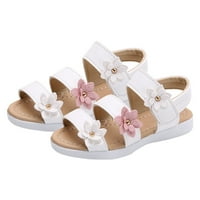 DMQupv 4T cipele s hrvanjem sandale Modne velike cvijeće Djevojke ravne cipele s cipelama za partnu