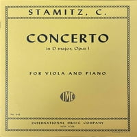 Stamitz - Koncert u D Major OP. 1. Za violu i klavir. Uredio Meyer