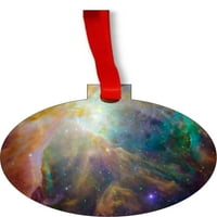 Galaxy Vanjski prostor Nebula Okrugli oblici STRANOBOD CING BOŽIĆNI ORNAMENI ukras - jedinstveni moderni