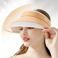 Dabuliu Žene Sun Hat Modni UV zaštita Širok rub Podesivi šešir Plaža Plaža na otvorenom Sklopiva ljetna kapa