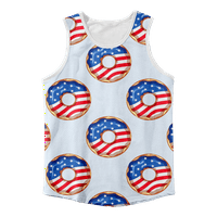 4. jula 3D Print Casual Tenk top za muškarce Američka zastava USA zastava 4. jula Eagle Mahune bez rukava Termp grafički teretana Vrh
