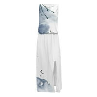 Pedort Plus Veličina Ljetne haljine Ženska flutter rukava Teksturirana haljina Ljeto kratki rukav Ležerne haljine Mornarice, XL