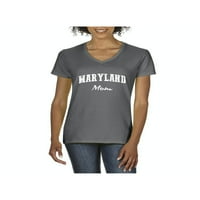 - Ženska majica V-izrez kratki rukav - Maryland mama