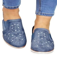 Woobling Women Flat cipele Rhinestone Loafers Dame Pumpe Slip na modnim casual cipelama
