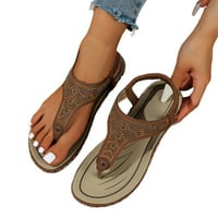Žene klipni sandale Letnje elastične pojase Ležerne prilike otvorene cipele s otvorenim nožnim cipelama