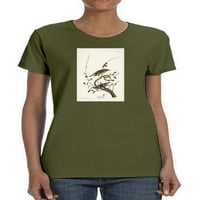 Pustinjačka majica za trčanje žena -John James Audubon dizajni, ženski veliki
