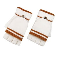 Zimske rukavice Muškarci Žene pruge Pletene rukavice bez prstiju zimsku vanjsku odjeću