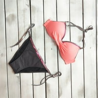 Wofedyo bikini setovi za žene Žene Dva Soild Print Split setovi plus veličine odjeća za kupaći kostim bikini