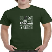 Trendi objekti majica rave stila muškarci -image by shutterstock, muški 5x-veliki