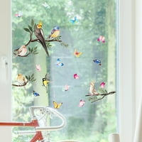 Naljepnice za ptice Privatnost Spavaća soba Keramička pločica Dekoracija dekora Elektrostatički elegantan film zamrznuto stakleno kućište