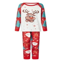 Božićne pidžame za obitelj, obiteljski božićni PJS Usklađivanje setova božićna odjeća za spavanje koja