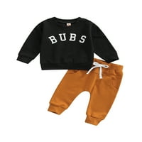 Lieramram Toddler Baby Boy Fall Outfits, mjeseci 2T 3T pulover dugih rukava + hlače set