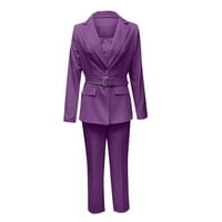 Vrhovi vježbanja dugih rukava za žene Ženski kaput u boji modni temperament Dugih rukava odijelo casual