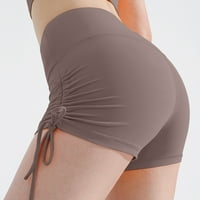 Finelylove joga kratke hlače sa džepovima za žene Ženske trke Trčevi trčanje visokih struka čvrstog