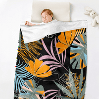 Šareno cvijeće pokrivač s jastučnicima za kućni kauč krevet i kauč 3D 3D Odštampano bacanje Pomoćni