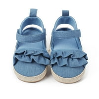 HUNPTA KIDS sandale dojenčad djevojke ruffles cipele prve šetače cipele ljetne male ravne sandale