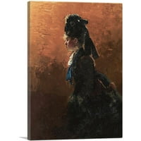 Studija za pariški kafe Canvas Art Print Ilya Repin - Veličina: 18 12