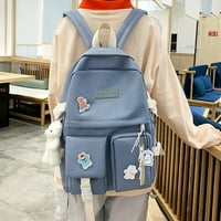 Set Woman Backpack modne ležerne školske torbe Platno za odmor