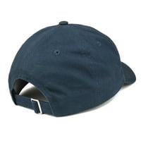 Trendy Odjeća s trgovinom izvezenim izvezenim niskim profilom meka pamučna bejzbol kapa - crna