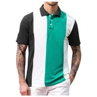 HHEI_K polo majice za muškarce Ljetne vrhove Muškarci Ležerne prilike ljetne kratkih rukava od ispisane majice TOP bluza TOP bluza za muškarce