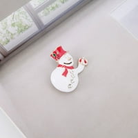 Rutiya Christmas Brooch Božićno drvsko zvono vijenac snjegović oblik za odjeću džemper kaput za dekoracija