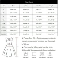 Ljetne haljine za ženske rukave kratka casual a-line ispisana okrugla izrezna haljina ljubičasta 3xl
