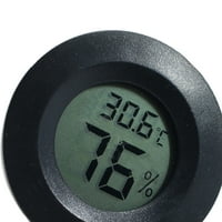 Mini praktični digitalni unutarnji okrugli termometar HIGROMETER TEMPERATION METER LCD displej
