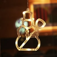 Felirenzacia božićna LED laka pahuljica Santa jelen Viseći ončani zasjek ukrase za ukrase za ukrase za uređenje doma