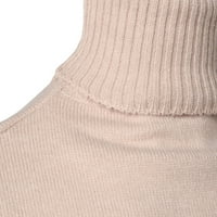 Muški džemper Turtleneck Jumper s dugim rukavima Srednja dužina Stripes Labavi pulover Dnevna boja Duks s visokim vratom Košulja za dno