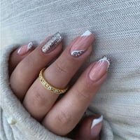 Francuski bljesak bijeli rub lažni nokti francuski bljesak bijeli rub lažni nokti za početnike praksa ukrasa za nokte