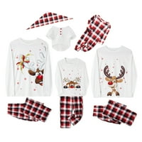 Porodica Suanret Uklapanje božićnih padžama Outfits Long rukav vrhovi pletene hlače za spavanje noćne