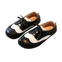 TENMI TODDLER Djevojke Dječaci Obuci cipele Čipka za čipke Udobne cipele Oxford School Lipan Cipele Loafer Flats Crna 10C