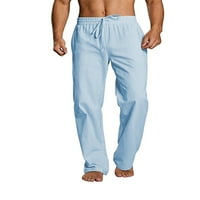 Glonme muškarci elastične struke plaže hlače za odmor sa dnevnim boravkom sa džepovima