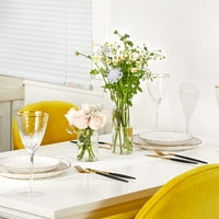 Bud Vazes Glass set, bistri mali spoce za stakleni prostori Set vaza za središnje dekore domaće dekor,