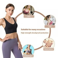 Popvcly ženski poprečni sportovi BA osnovni čvrsti žica Fitness Yoga Push up donje rublje