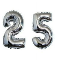 40 Veliki sretni srebrni broj balona 25. rođendana godišnjica FOIL plovak