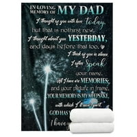 Pokloni za tatu, očev dan rođendana za tatu, pokrivač do mog oca poklon od kćeri, tata Day Day poklon